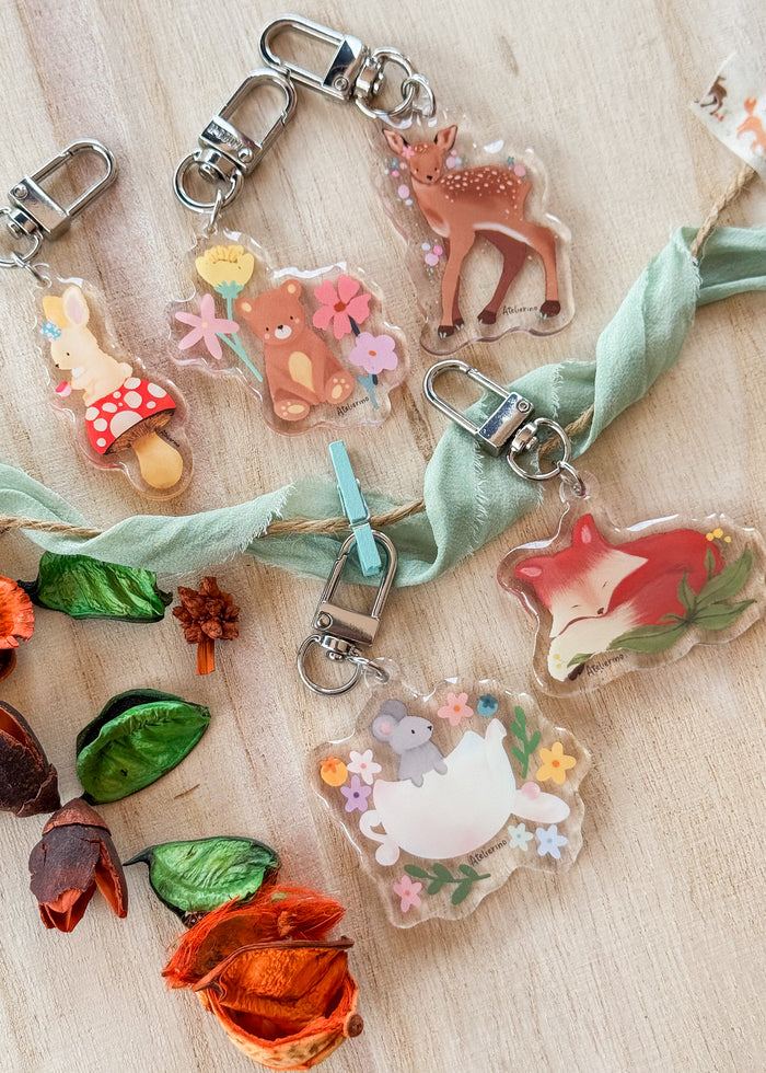 Woodland Friends Keychain
